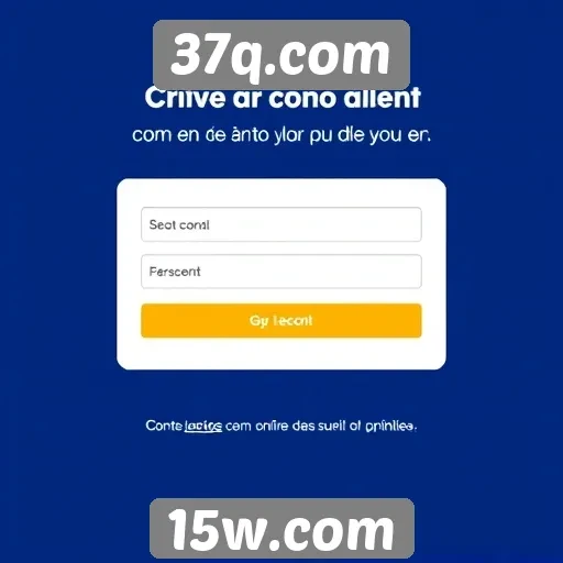 Criação de conta no 37q.com como funciona
