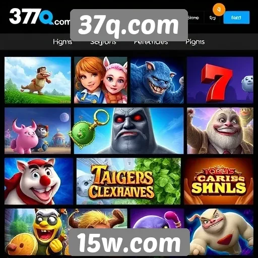 Variedade de jogos disponíveis no 37q.com